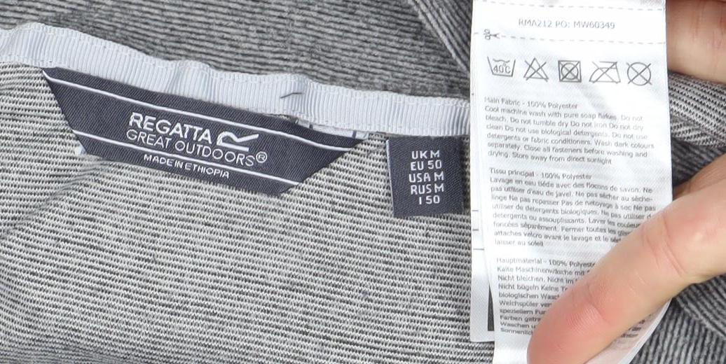 Regatta Men’s Grey Half Zip Stretch Outdoor Sweatshirt M