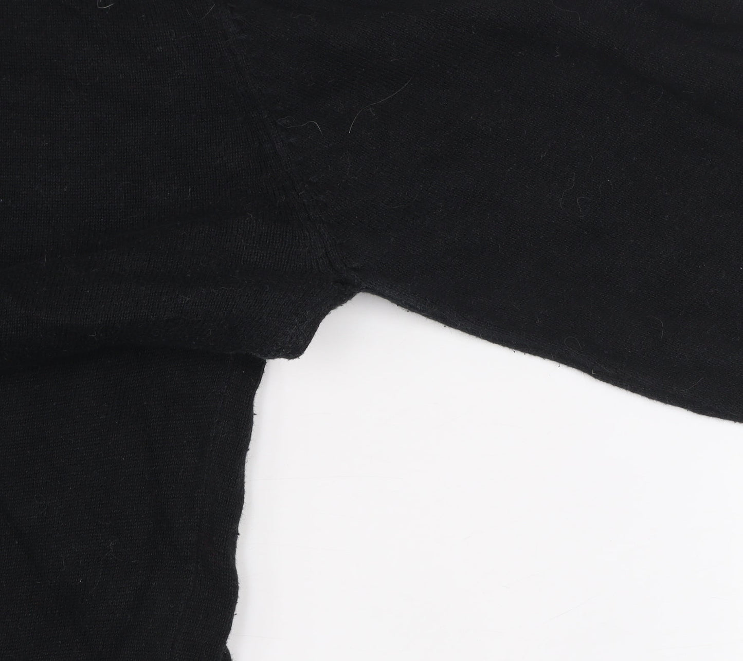 Mish Mash Men's Black Cotton Crew Neck Jumper Size L
