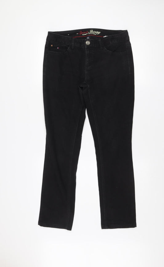 Tommy Hilfiger Women’s Black Skinny Jeans Size 6R Cotton Blend Denim