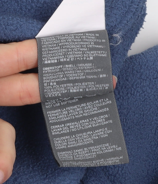 Jack Wolfskin Boys Blue Fleece Full Zip Jacket 16 Years Outdoor Hiking