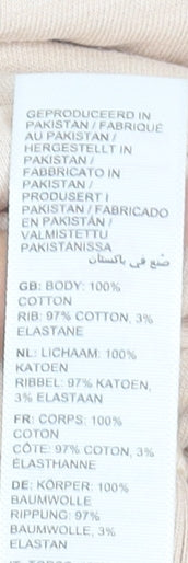 Fat Face Women’s Beige Crew Neck Pullover Sweatshirt Size S