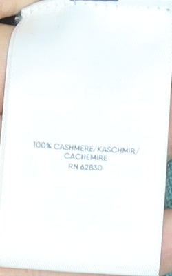 Lands' End Men's Green XL Cashmere V-Neck Jumper