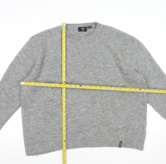 Superdry Women’s Grey Wool Blend Crew Neck Jumper Size 14