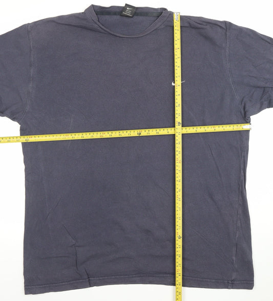 Nike Men’s Blue Cotton Short Sleeve Crew Neck T-Shirt XL