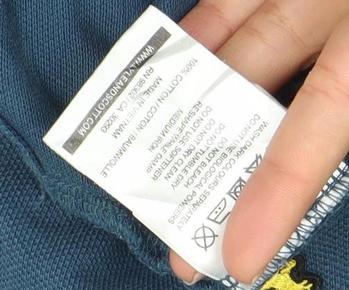 Lyle & Scott Men's Blue Cotton Polo Shirt Size L Classic Fit