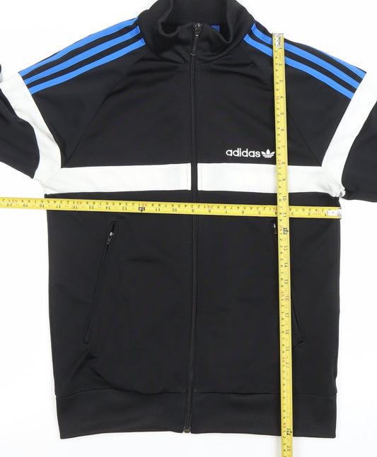 Adidas Men's Black XS Full Zip Sweatshirt Jacket with Logo