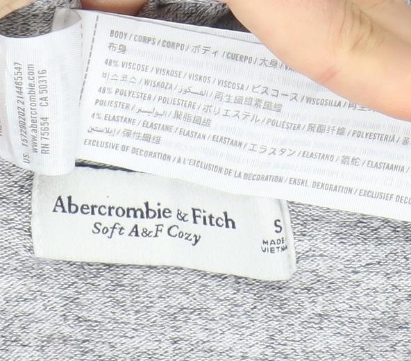 Abercrombie & Fitch Women’s Grey Basic Soft Cozy T-Shirt Size S