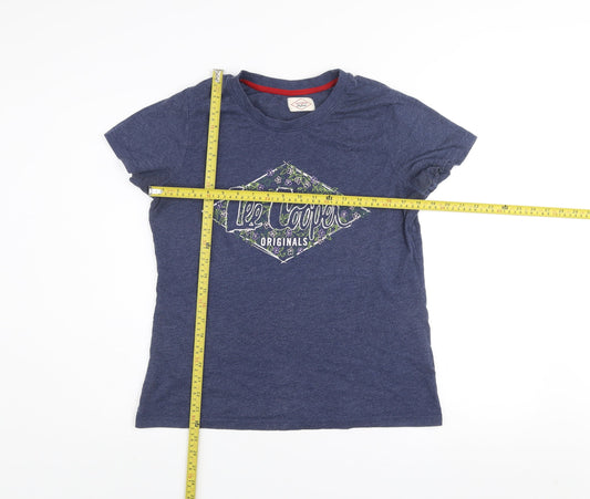 Lee Cooper Women's Blue Short Sleeve Crew Neck T-Shirt Size 14
