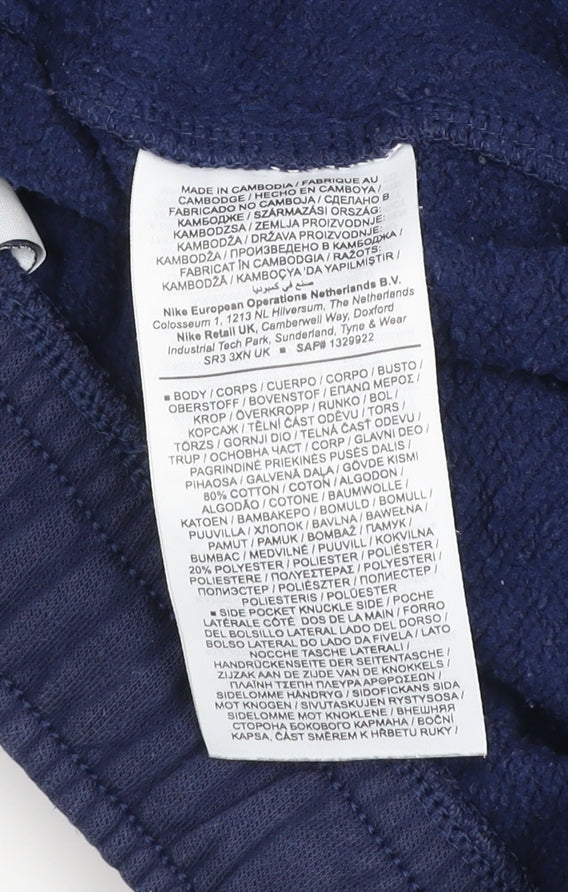 Nike Men's Blue Fleece Jogger Sweatpants L Regular Fit