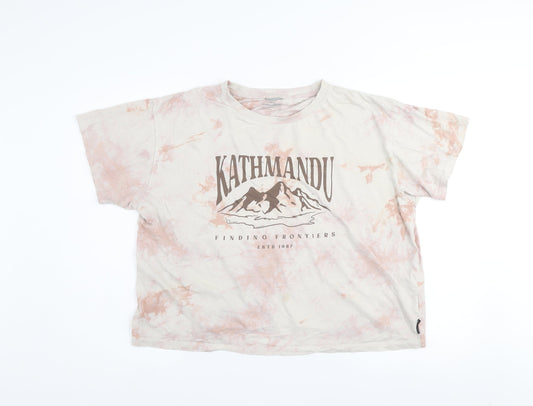Kathmandu Women’s Multicoloured XL Tie-Dye Cotton Graphic T-Shirt