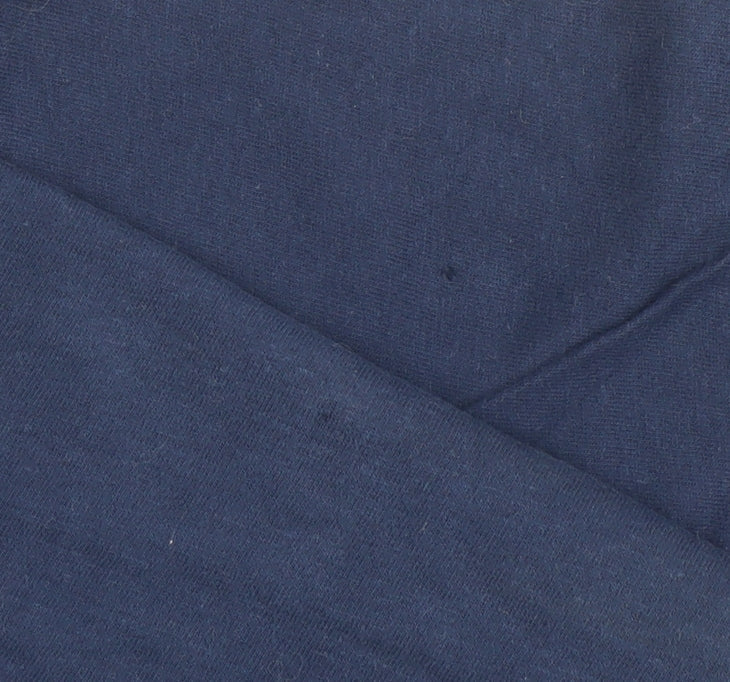 Superdry Womens Blue Embroidered Logo Cotton T-Shirt Size 10