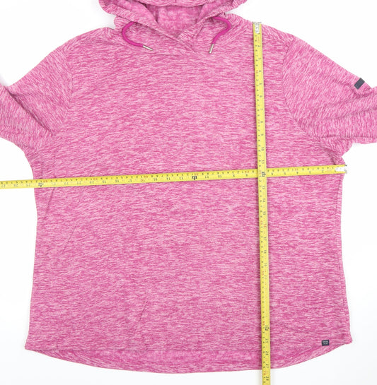 Regatta Womens Pink Hooded Pullover Sweatshirt Size 20 XL