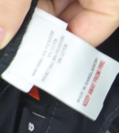 Peter Storm Women Black Size 8 Cargo Trousers Outdoor Water Resistant