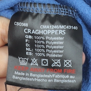 Craghoppers Men's Blue Fleece 1/4 Zip Pullover Sweatshirt M