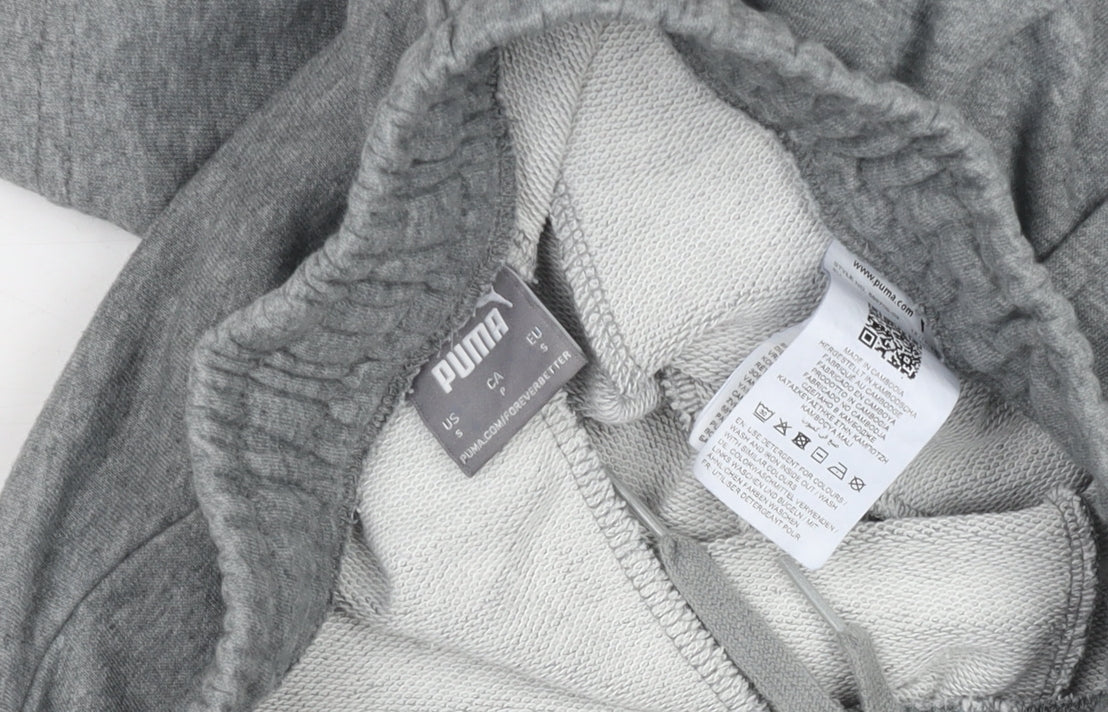 Puma Men's Grey Athletic Shorts Size S Regular Fit