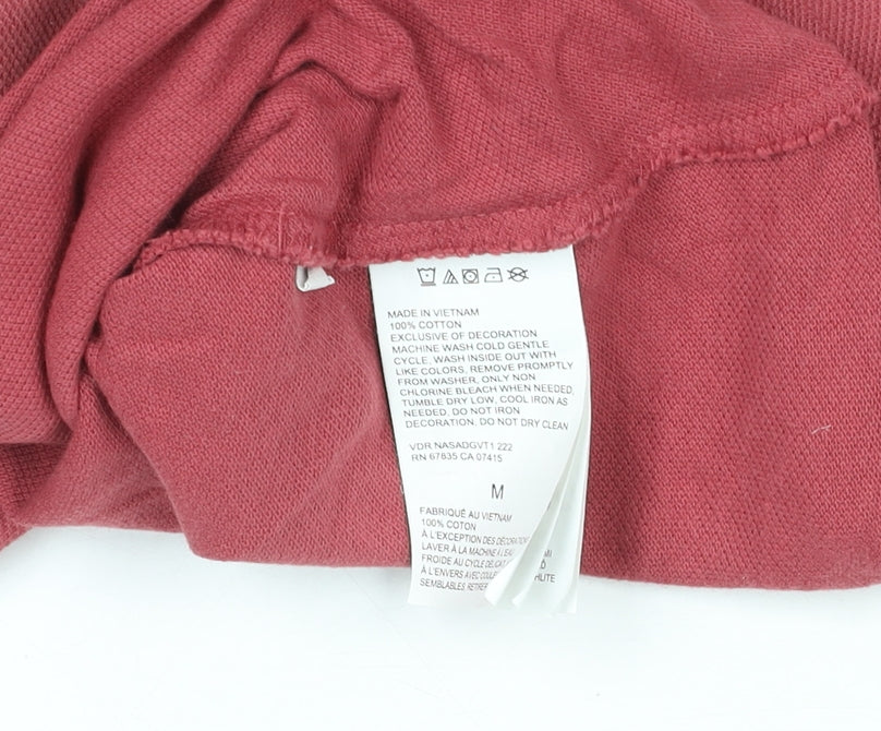 Nautica Men's Red Slim Fit Cotton Polo Shirt Size M