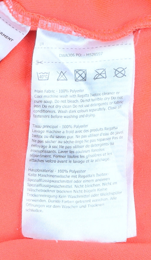 Dare 2b Womens Orange 1/4 Zip Fleece Pullover Sweatshirt UK14