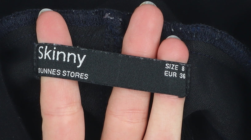 Additional view of Dunnes Women’s Blue Skinny Maternity Jeans, size UK 8