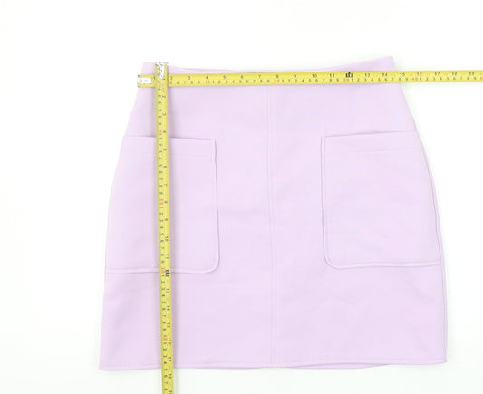 Dunnes Women’s Lilac Short Stretch Pencil Skirt Size 10