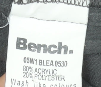 Bench Womens Grey Fleece Zip Up Jacket Size S Regular Fit