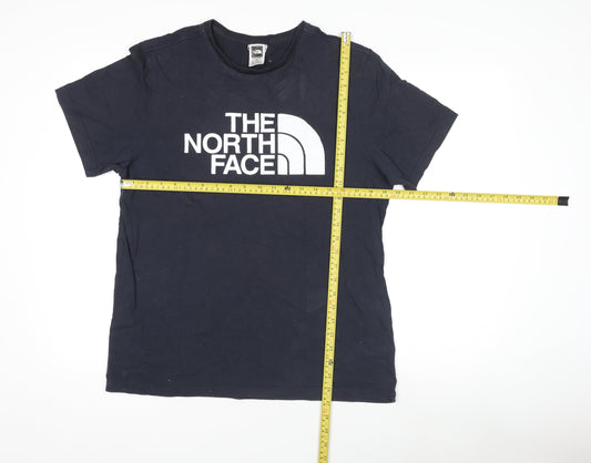 The North Face Mens Black Regular Fit Cotton Logo T-Shirt M