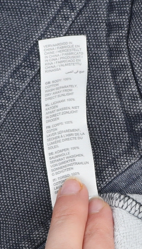 Fat Face Men's Green High Neck 1/4 Zip Cotton Sweatshirt L