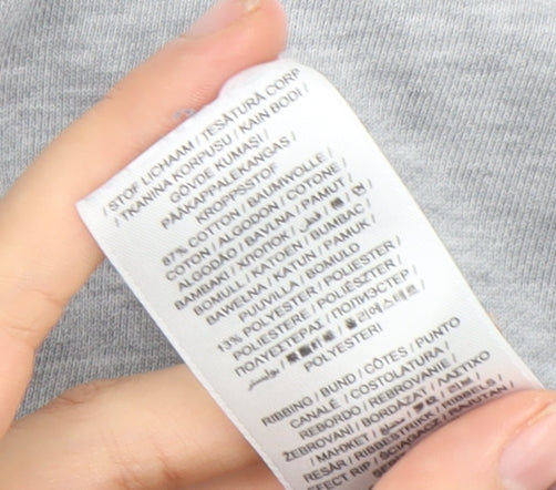 GANT Mens Grey 2XL Full Zip Cotton Sweatshirt Jumper