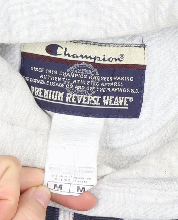 Champion Men's Grey Sleeveless Hoodie Vest Reverse Weave M