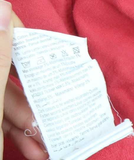 Jack & Jones Women's Red Pullover Hoodie XL Cotton Blend Casual