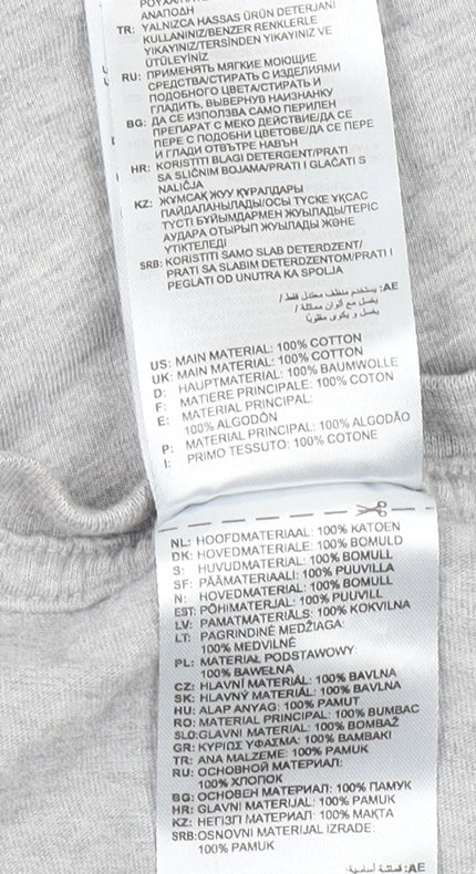 Adidas Men's Grey 2XL Classic Crew Neck Logo T-Shirt