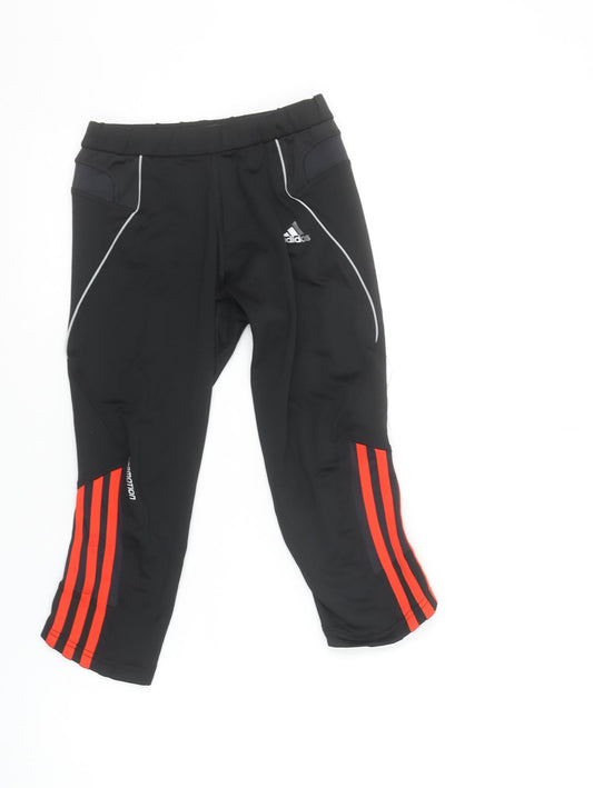 Adidas Womens Black Response Running Compression Shorts Size 10
