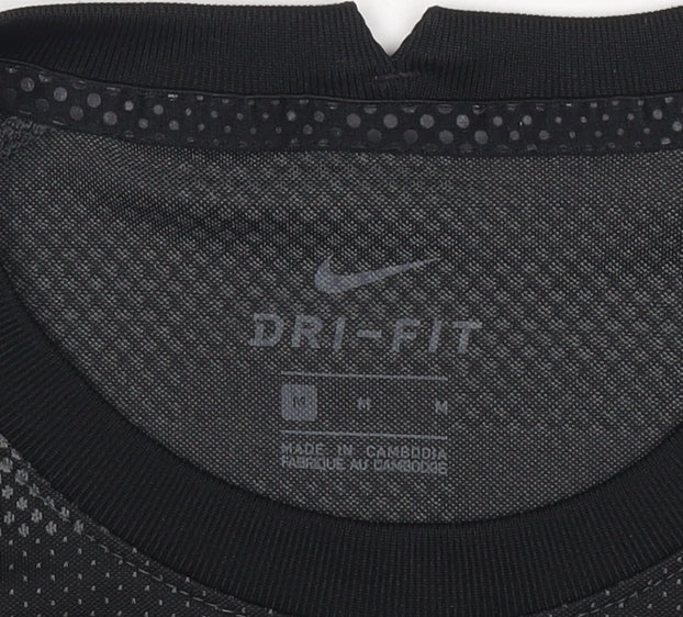 Nike Men's Black Dri-Fit Short Sleeve Athletic T-Shirt Size M