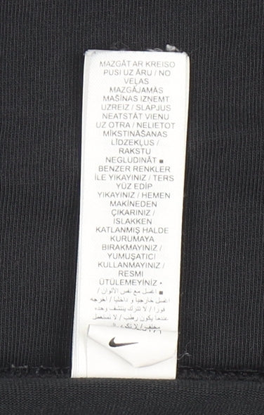 Nike Women's Black Biker Activewear Shorts Size L Stretch Gym Shorts