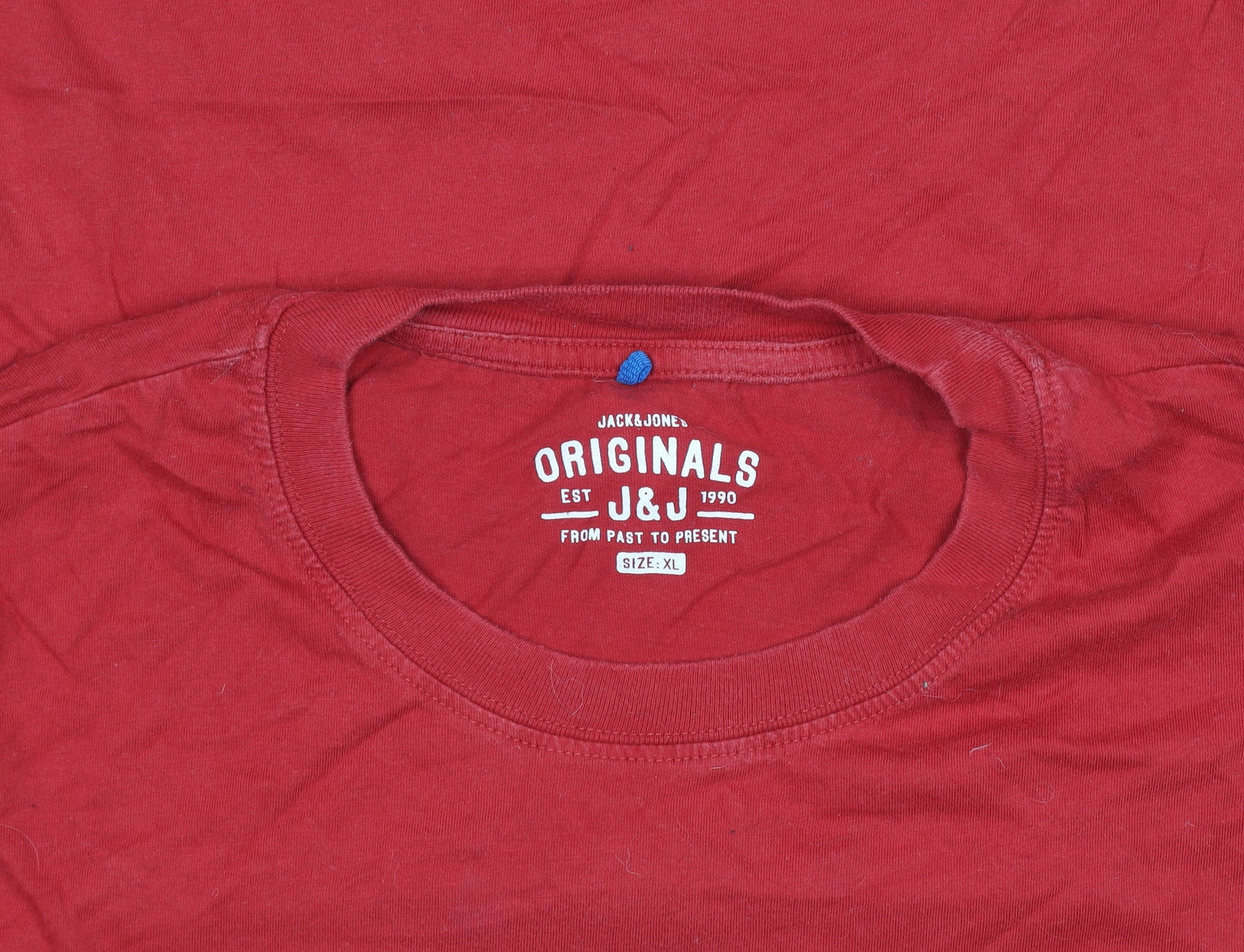 Jack & Jones Mens Red XL Graphic Print Crew Neck T-Shirt