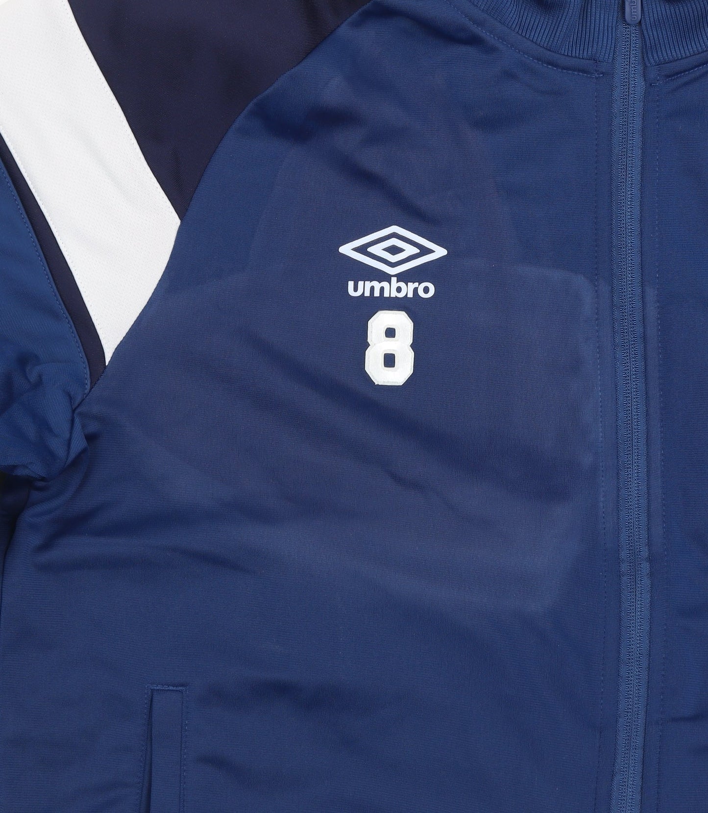 Umbro Men's Blue XL Track Jacket Full Zip Polyester Football Training Top