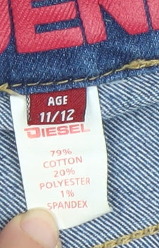 Diesel Boys Blue Denim Straight Fit Jeans Age 11-12 Years