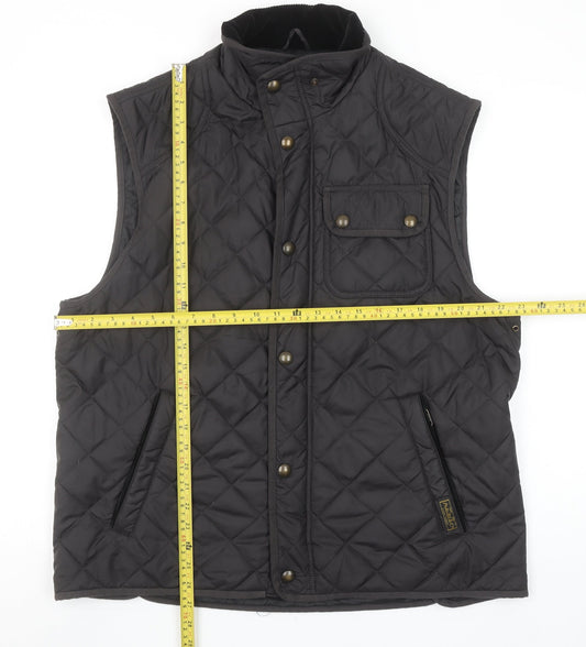 Ralph Lauren Men’s Black Quilted Bodywarmer Waistcoat L