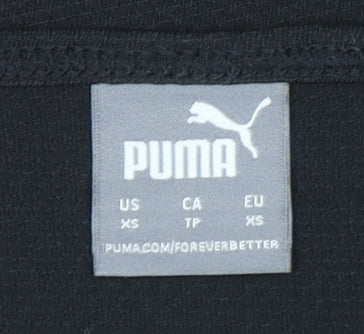 Puma Womens Black XS Racerback Sports Tank Top