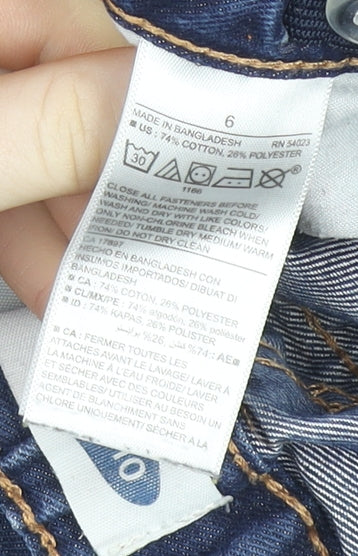 Old Navy Girls Blue Skinny Denim Jeans Size 10 Years Elastic Waist
