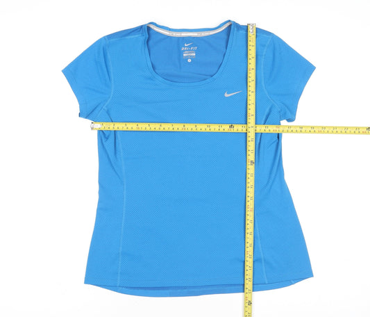 Nike Boys Blue Dri-Fit Running T-Shirt S Moisture Wicking Athletic Top