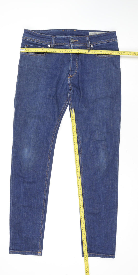 Diesel Women's Blue Sleenker Slim Skinny Jeans Size 12