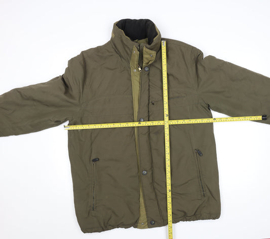BUSH Men's Green 40 Puffer Jacket Outdoor Winter Coat
