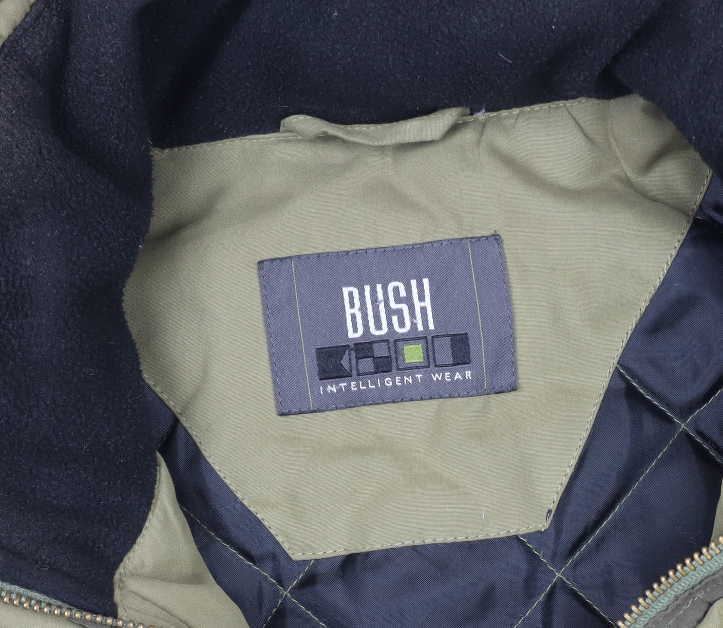BUSH Men's Green 40 Puffer Jacket Outdoor Winter Coat