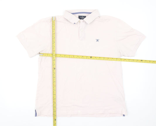 Hackett London Men's Beige Slim Fit Polo Shirt Size L