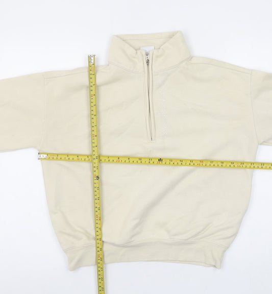 Womens UK M Regular Champion Beige Pullover Sweatshirt