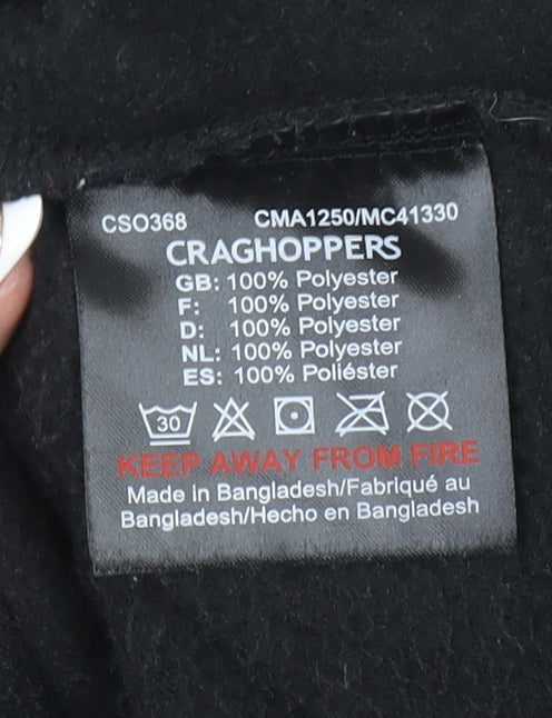 Craghoppers Men's Black L 1/2 Zip Fleece Pullover Sweatshirt