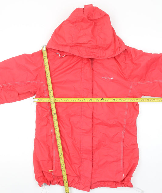Regatta Women Red Waterproof Hooded Rain Jacket Size 10
