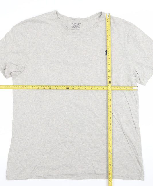 Polo Ralph Lauren Men’s Grey Short Sleeve Cotton Crew Neck T-Shirt Size L