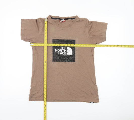 The North Face Womens Brown XS Short Sleeve Cotton T-Shirt