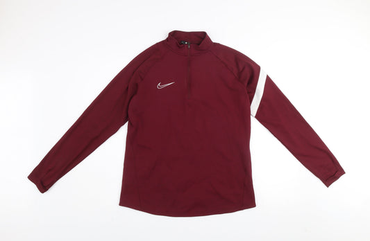 Mens UK M Athletic Nike Red Pullover Sweatshirt